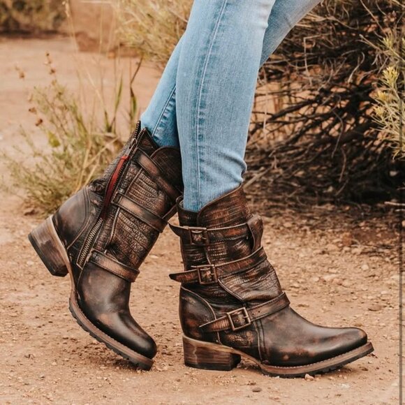 Freebird Apex Boots in Cognac size 8 - never worn - Picture 4 of 7